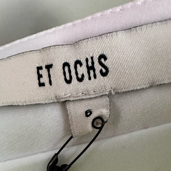 NWT ET OCHS Asymmetric One-shoulder Tie-dyed Crepe Mini Dress In Multicolor 6 - Picture 10 of 14